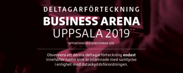 Andra deltagarförteckningen för Business Arena Uppsala
